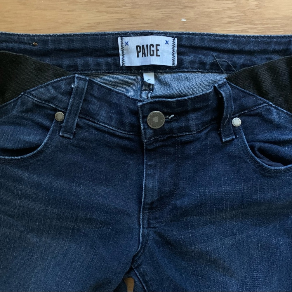 PAIGE Skyline Skinny Maternity Jeans Size 25